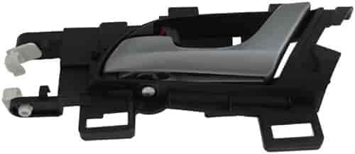 Interior Door Handle Rear Left Silver Lever/Black Housing