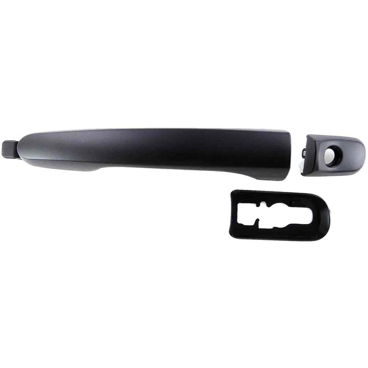 Exterior Door Handle Front Right Black Lever Black Cap