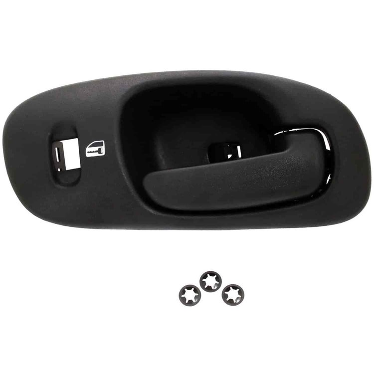 Interior Door Handle Textured Black Without Lock