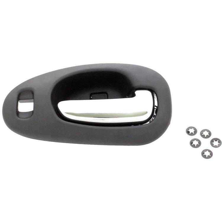 Interior Door Handle Chrome Lever Black Housing