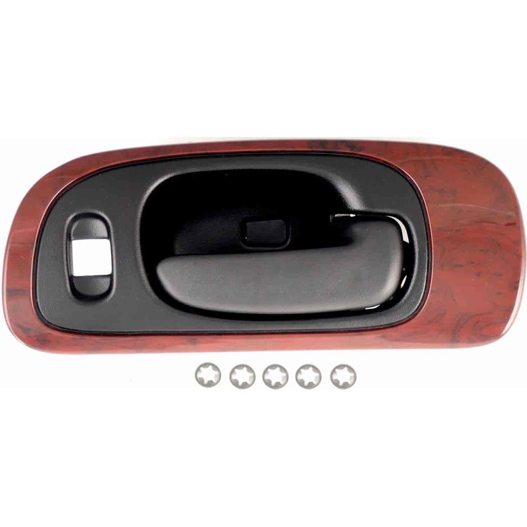 Interior Door Handle Chrome Lever Black Housing