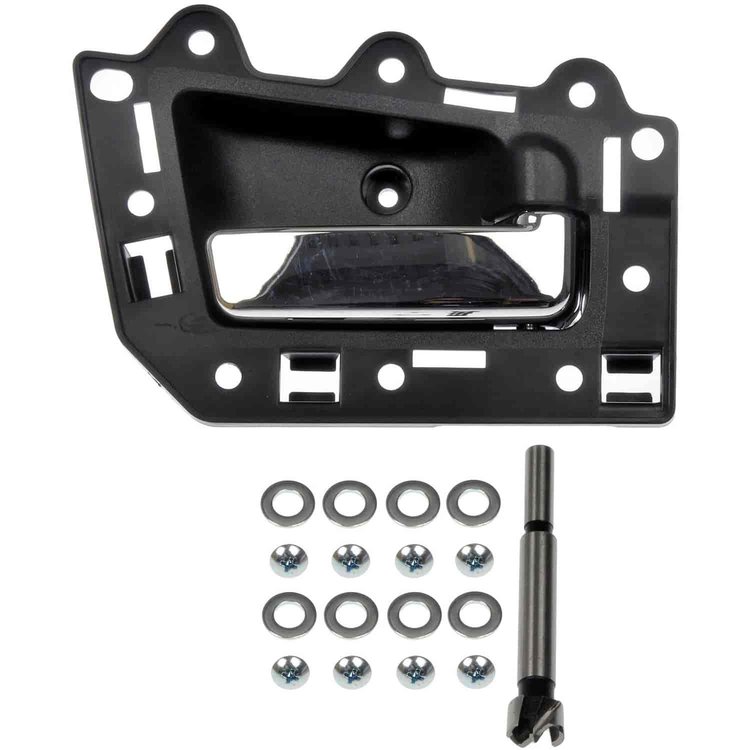 Interior Door Handle Chrome Lever Black Housing