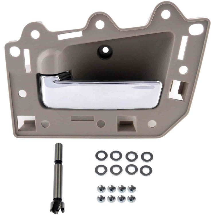 Interior Door Handle Chrome Lever Black Housing