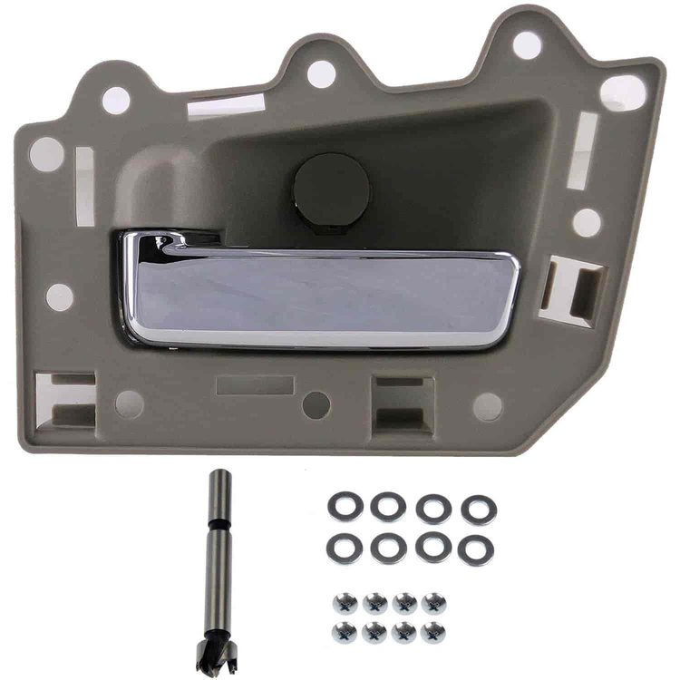 Interior Door Handle Chrome Lever Beige Housing