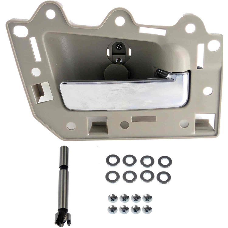 Interior Door Handle Chrome Lever Beige Housing