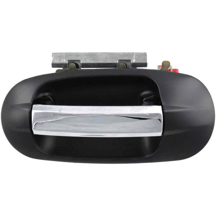 Exterior Door Handle Rear Left Chrome Lever Black Housing