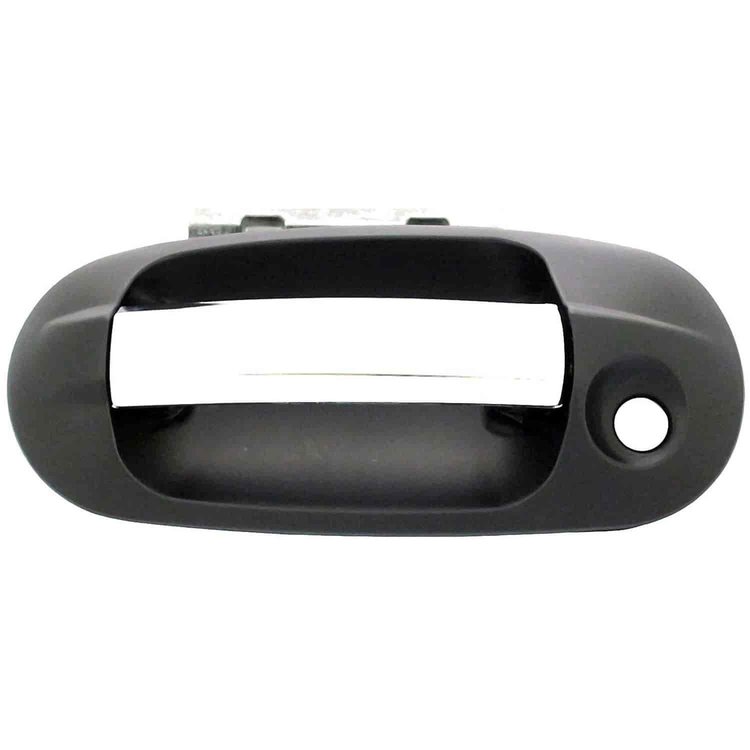 Exterior Door Handle Front Left Chrome Lever Black Housing