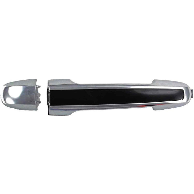 Exterior Door Handle Front Right Rear Left Rear Right Chrome Black Insert
