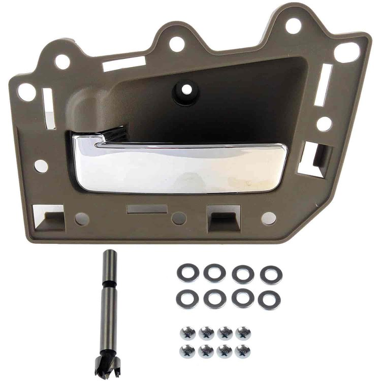 Interior Door Handle Chrome Lever Gray Housing