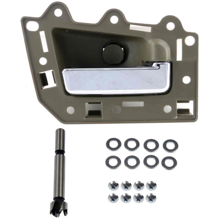 Interior Door Handle Chrome Lever Light Gray Housing
