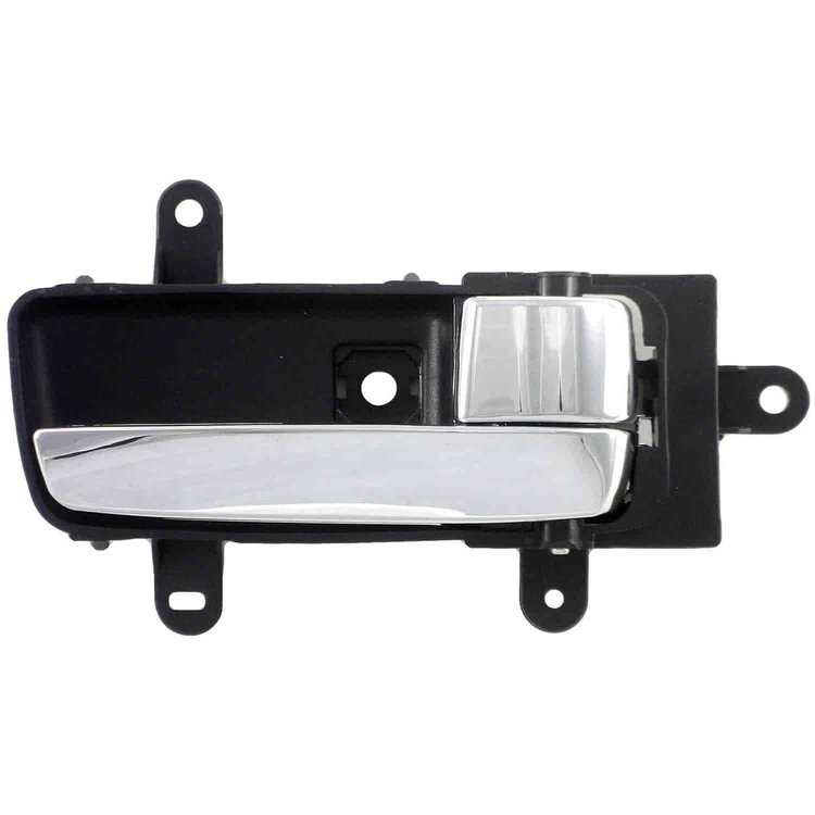 Interior Door Handle Front Right Rear Right Black and Chrome