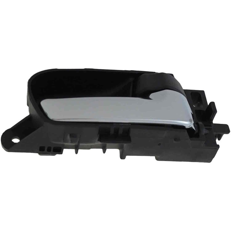 Interior Door Handle Front Rear Right Chrome Lever Black Knob