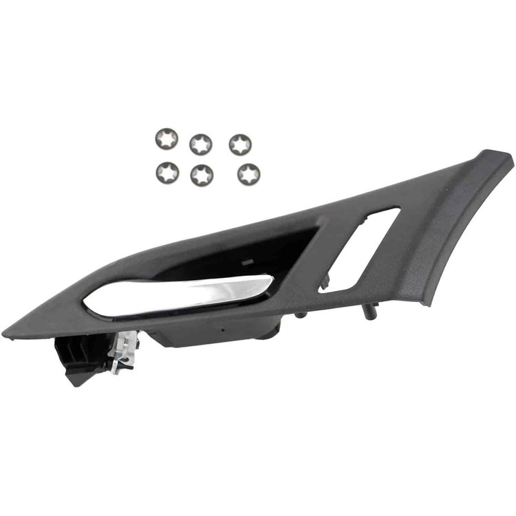 Interior Door Handle Black/Chrome Sedan wo/Memory