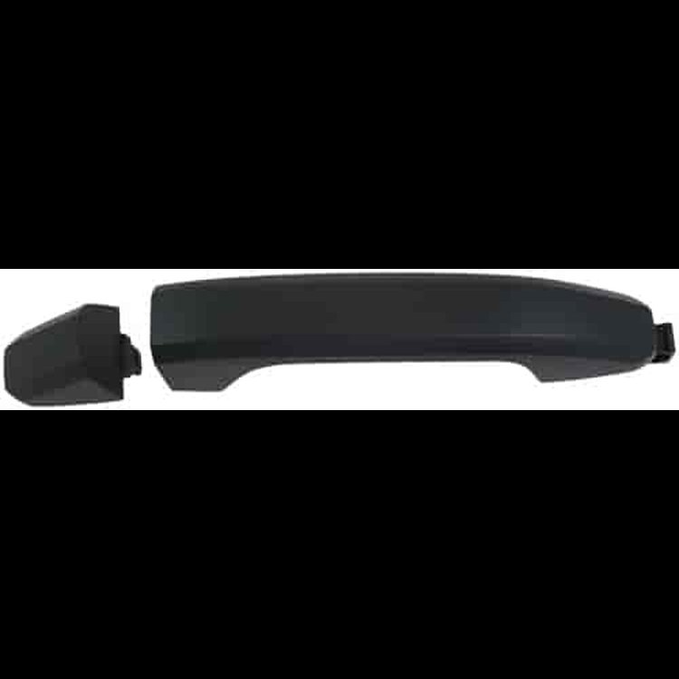 Exterior Door Handle Front Right Without Keyhole And Passive Entry Smooth Black