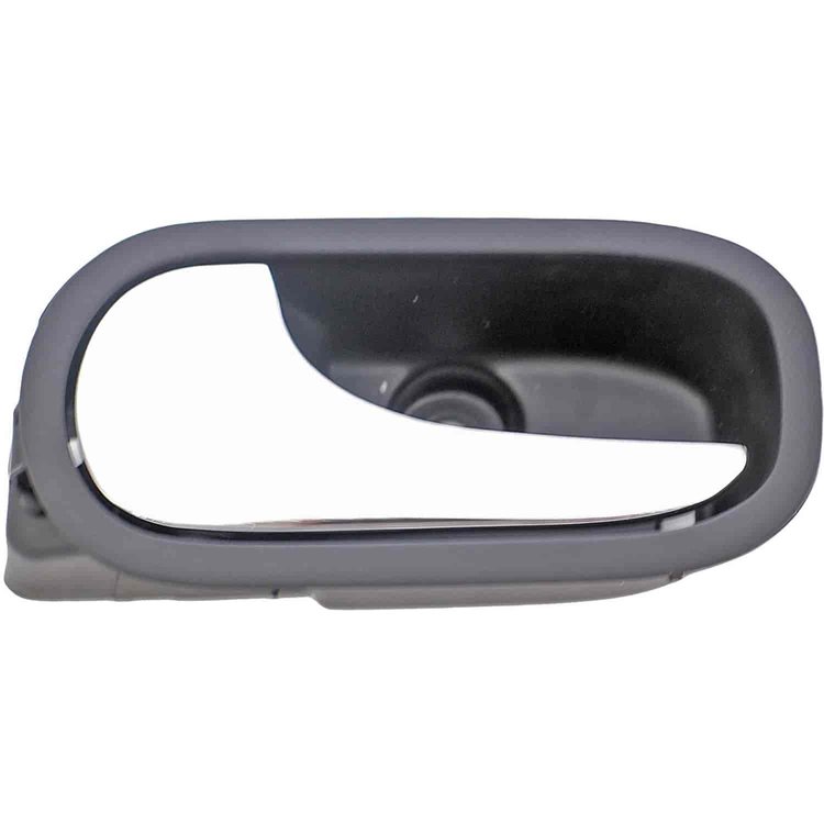 Interior Door Handle Rear Left Chrome Lever Black Housing