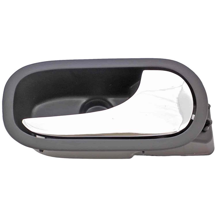 Interior Door Handle Rear Right Chrome Lever Black Housing