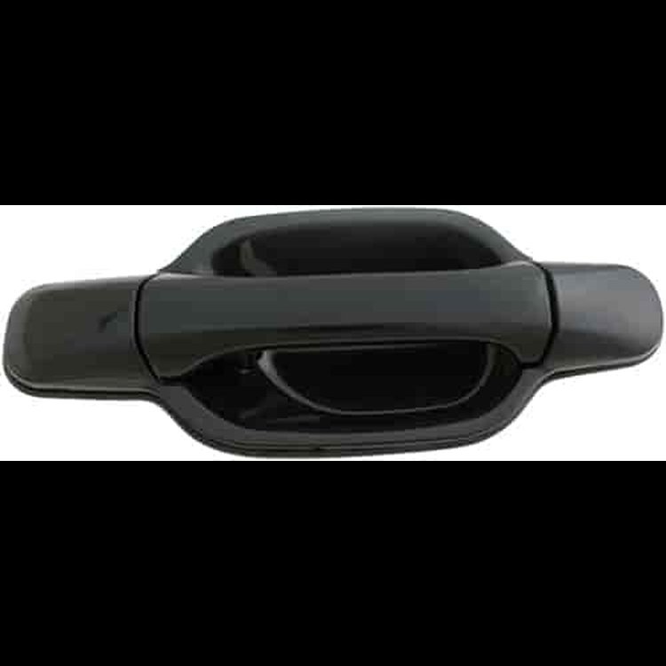 Exterior Door Handle Smooth Black Front Right Without Keyhole