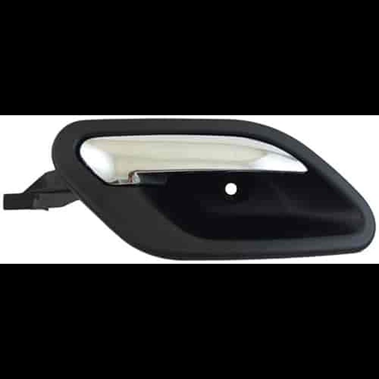 Interior Door Handle Front And Rear Right Chrome Lever Black Housing