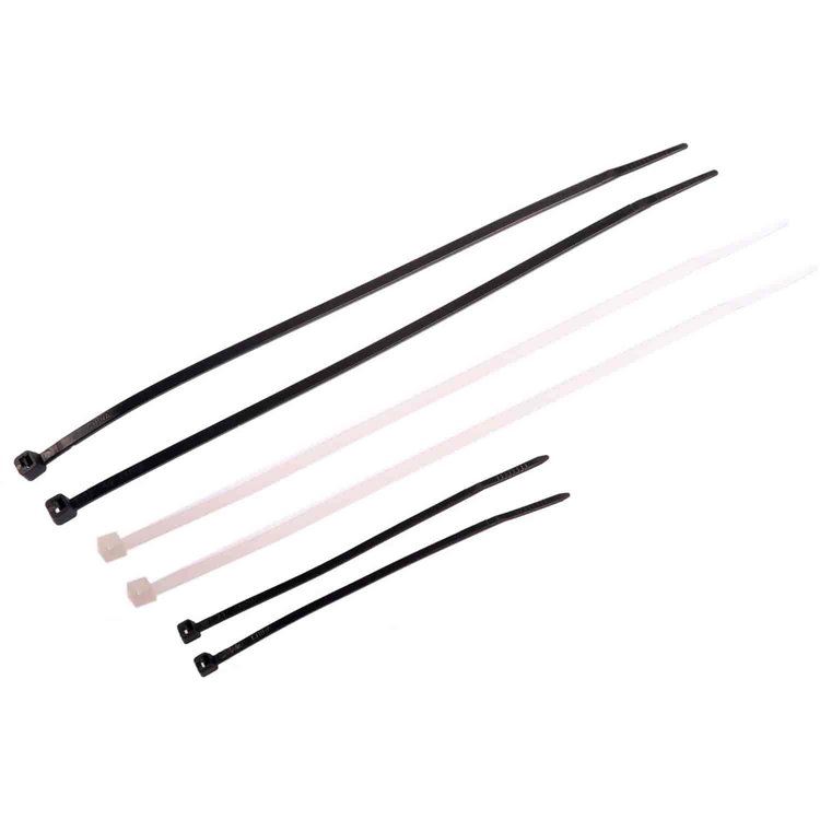 83774 4,8 in. Black/Clear Wire Tie Tube