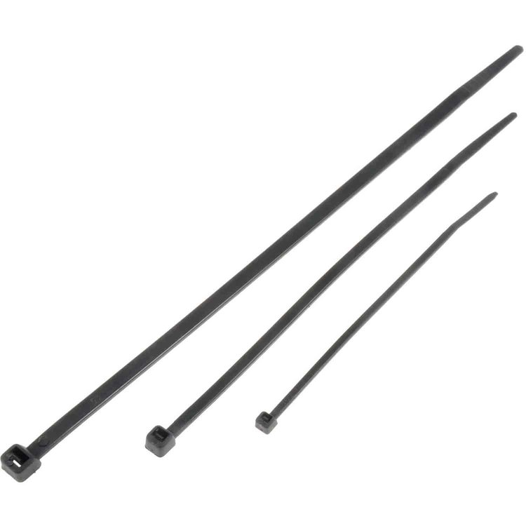 83775 4,6,8 in. Black Wire Ties Canister