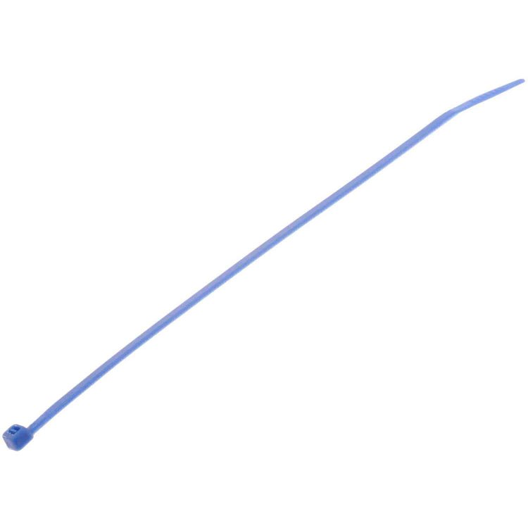 83901 8 Inch Blue Wire Tie - 20 Pack