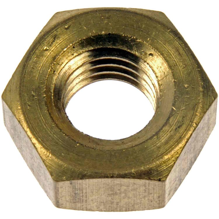 849-155 Brass Hex Nut - M10-1.5