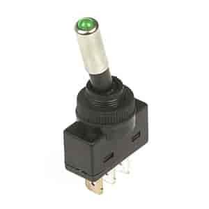 TOGGLE W/ LED GREEN IND