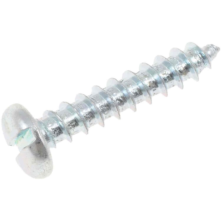 851-107 Sheet Metal Screw-Slotted Pan Head-No. 10 x 1 in.; Zinc