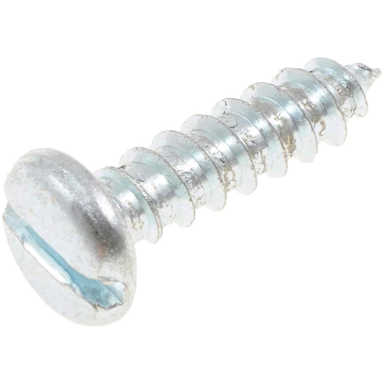 851-212 Sheet Metal Screw-Slotted Pan Head-No. 14 x 1 in.; Zinc