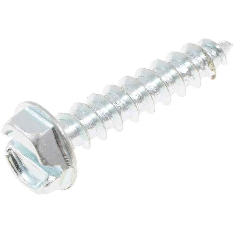 851-312 Sheet Metal Screw-Hex Washer Head Head-No. 10 x 1 in.; Zinc