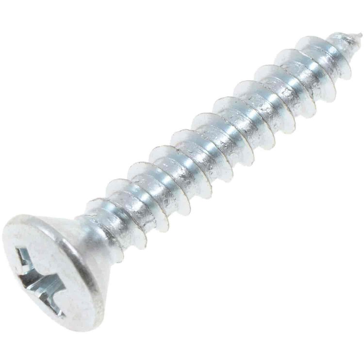 851-403 Sheet Metal Screw-Phillips Oval Head-No. 8 x 1 in.; Zinc