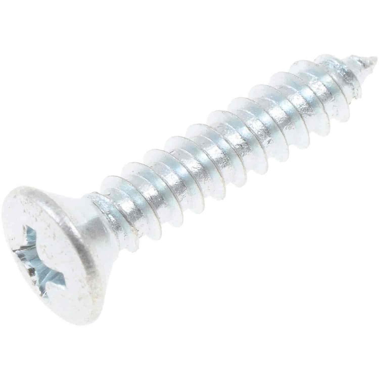 851-404 Sheet Metal Screw-Phillips Oval Head-No. 10 x 1 in.; Zinc