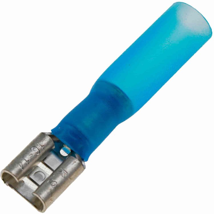85255 16-14 Gauge Female Waterproof Disconnect, Pack of 10, Blue