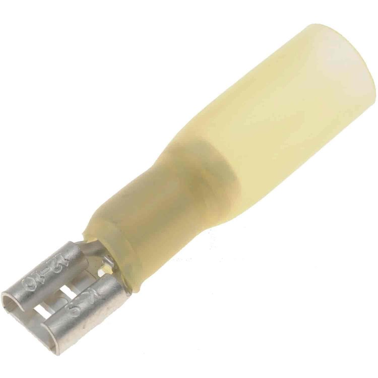85256 12-10 Gauge Female Waterproof Disconnect, Pack of 7, Yellow