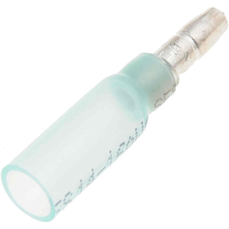 85269 16-14 Gauge Male Bullet Waterproof Terminal, .157 in., 10 Pack, Blue