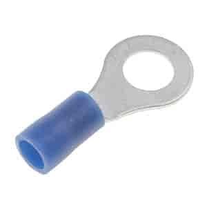85405 16-14 Gauge Ring Terminal, 1/4 in., Blue