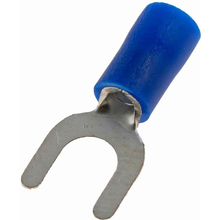 85423 16-14 Gauge Spade Terminal, No. 10, Blue