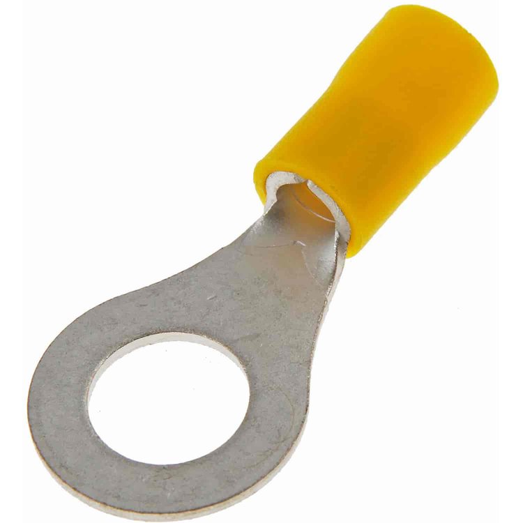 85445 12-10 Gauge Ring Terminal, 5/16 in., Yellow