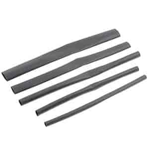 85611 6 Inch, Black, Assorted Widths, Heat Shrink Tubing Polyolefin