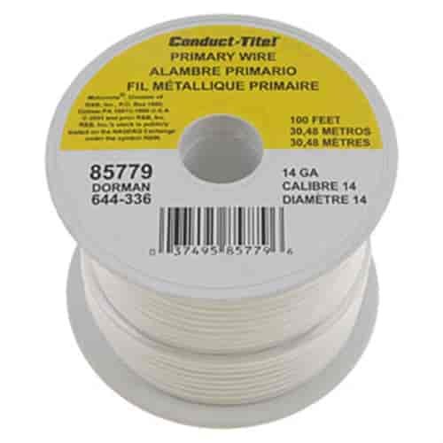 White Wire 14-Gauge 100-ft Length