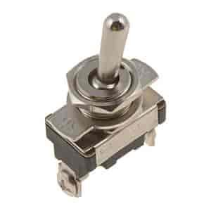 85905 Electrical Switches - Toggle-Metal Bat W/Screw Terminals - 15 Amp (180 Watts); Black and Silver