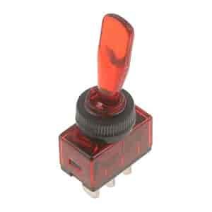 85910 Electrical Switches - Toggle - Lever Glow - Red; Black and Red