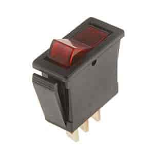 85920 Electrical Switches - Rocker - Rectangular Style - Red Glow; Black