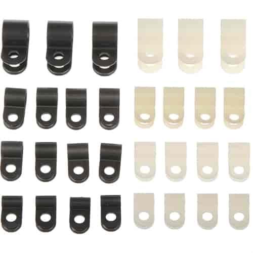 86108 1/8 , 3/16, 1/4 in. - Black Nylon Clamp Assortment