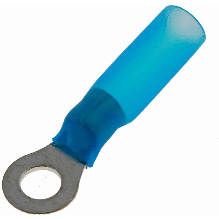 86403 16-14 Gauge Ring Waterproof Terminal, No. 8, Blue
