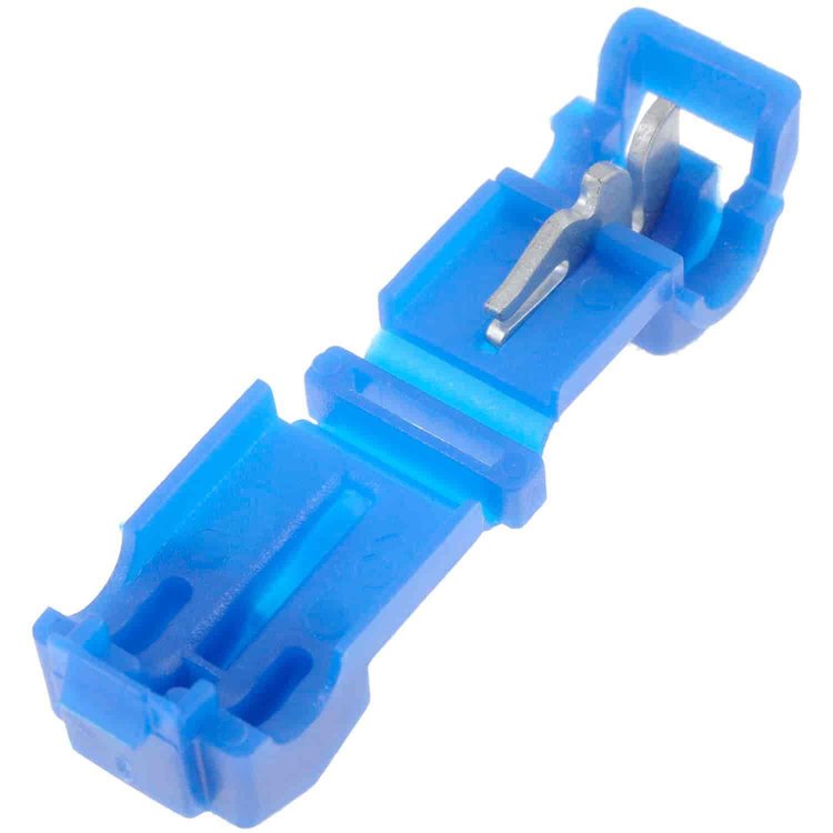 86455 16-14 Gauge T-Tap Terminal, 4 Piece, Blue