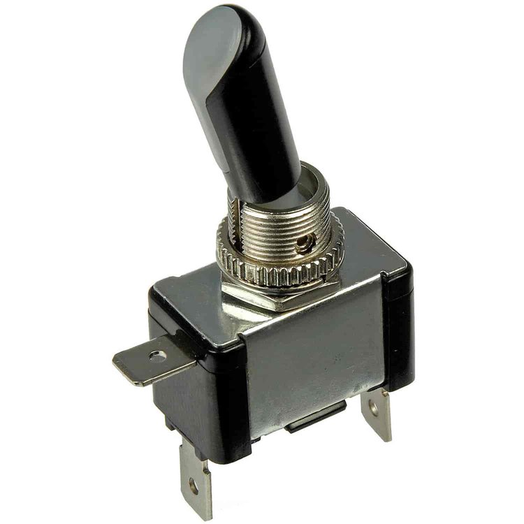 86931 On-Off LED Toggle Switch; Black and Silver