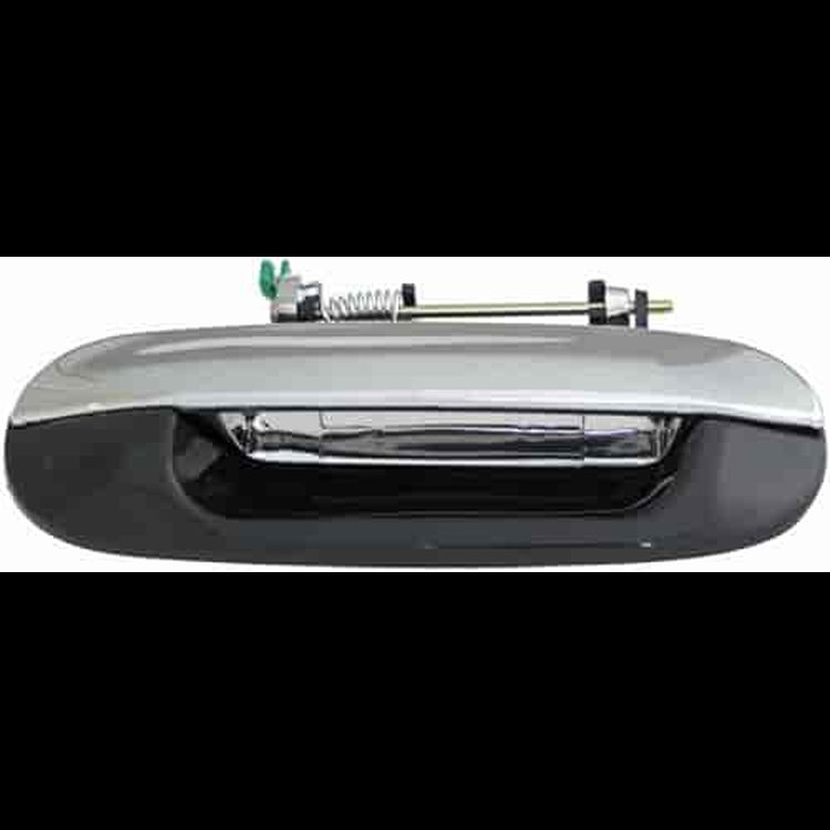 Exterior Door Handle Rear Right Chrome Lever Smooth Black House