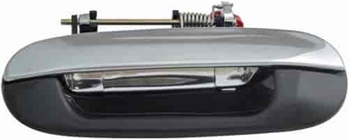Exterior Door Handle Rear Left Chrome Lever Smooth Black House
