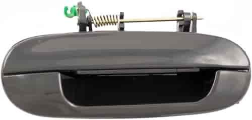 Exterior Door Handle Rear Right Two Bolt Design Smooth Black Plastic